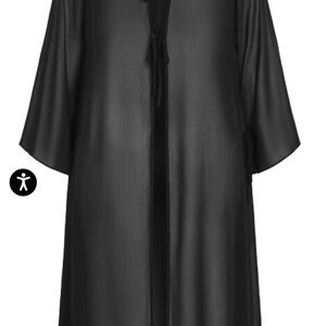 NWT - City Chic - Black Remi Longline Jacket - XXL